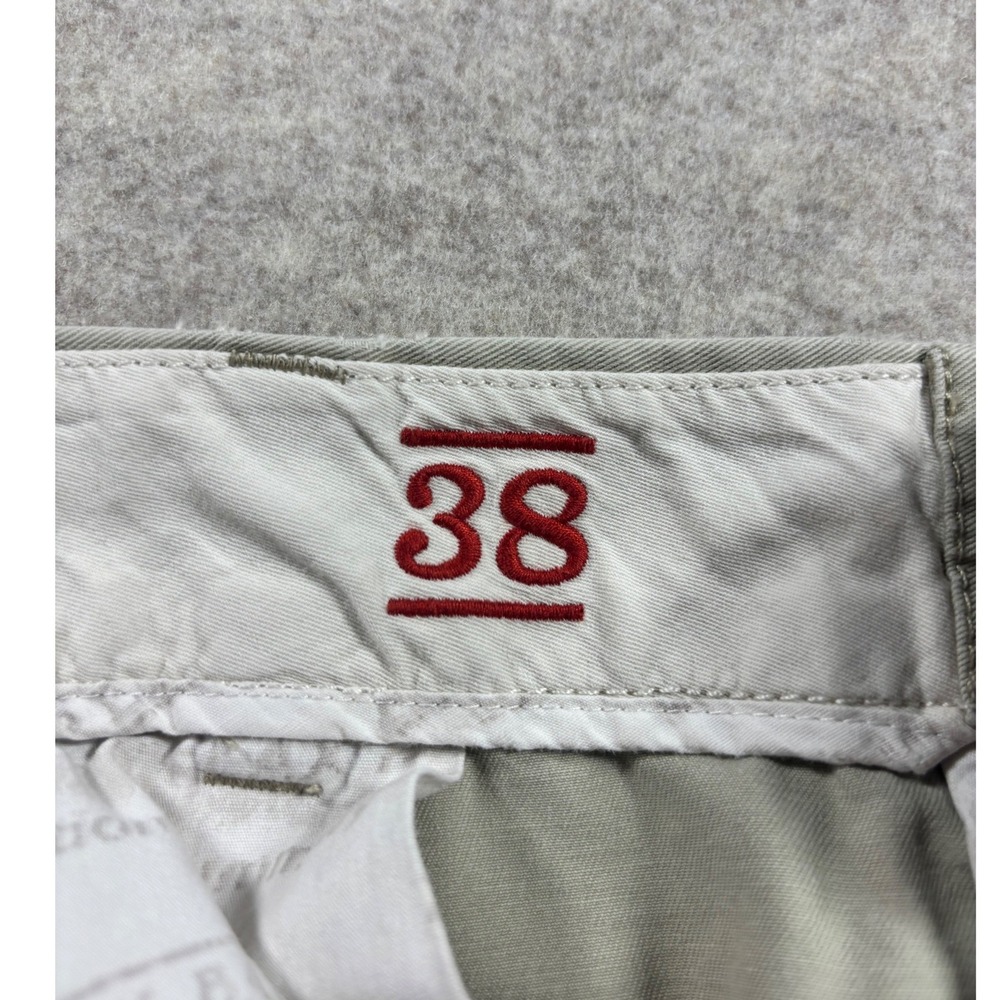 Tommy Bahama Relax Chinos Mens 38x30 Light Tan Flat Front Cotton Pants - Picture 7 of 9